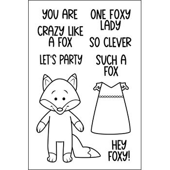 Little Peeps Fox Clear Stamp Set