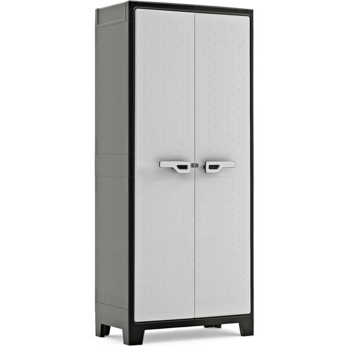 Armario de servicio - KETER - TITAN - 44 x 80 x 182 cm - Gris