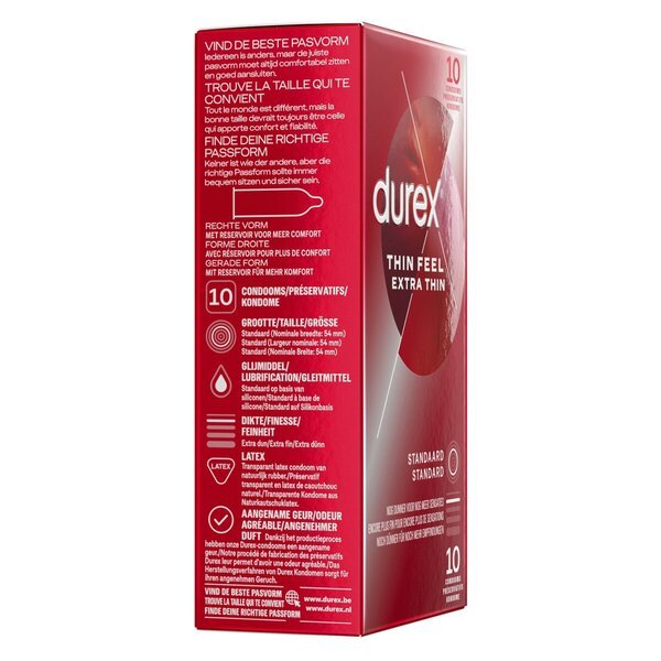 Durex Thin Feel ekstra tanki kondomi<br>Medicinski pripomoček - 10 kosov