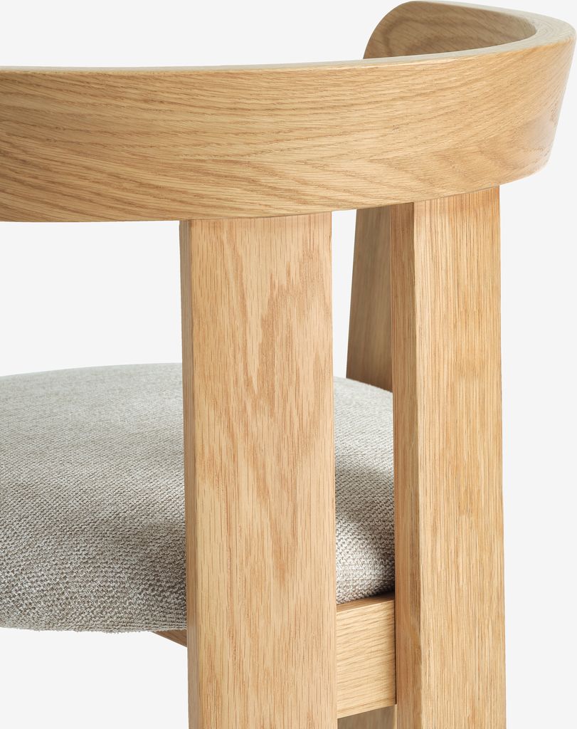 BOVRUP ēdamistabas krēsls BOVRUP Ozols/bēšs