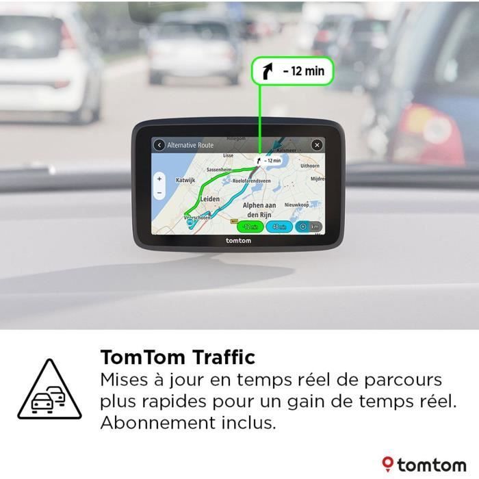 TomTom GO Classic 6 de 2ª geração - GPS para carro - Tela de 6 polegadas - TomTom Traffic - Assistente de manutenção de faixa - Mapa europeu de 27 polegadas