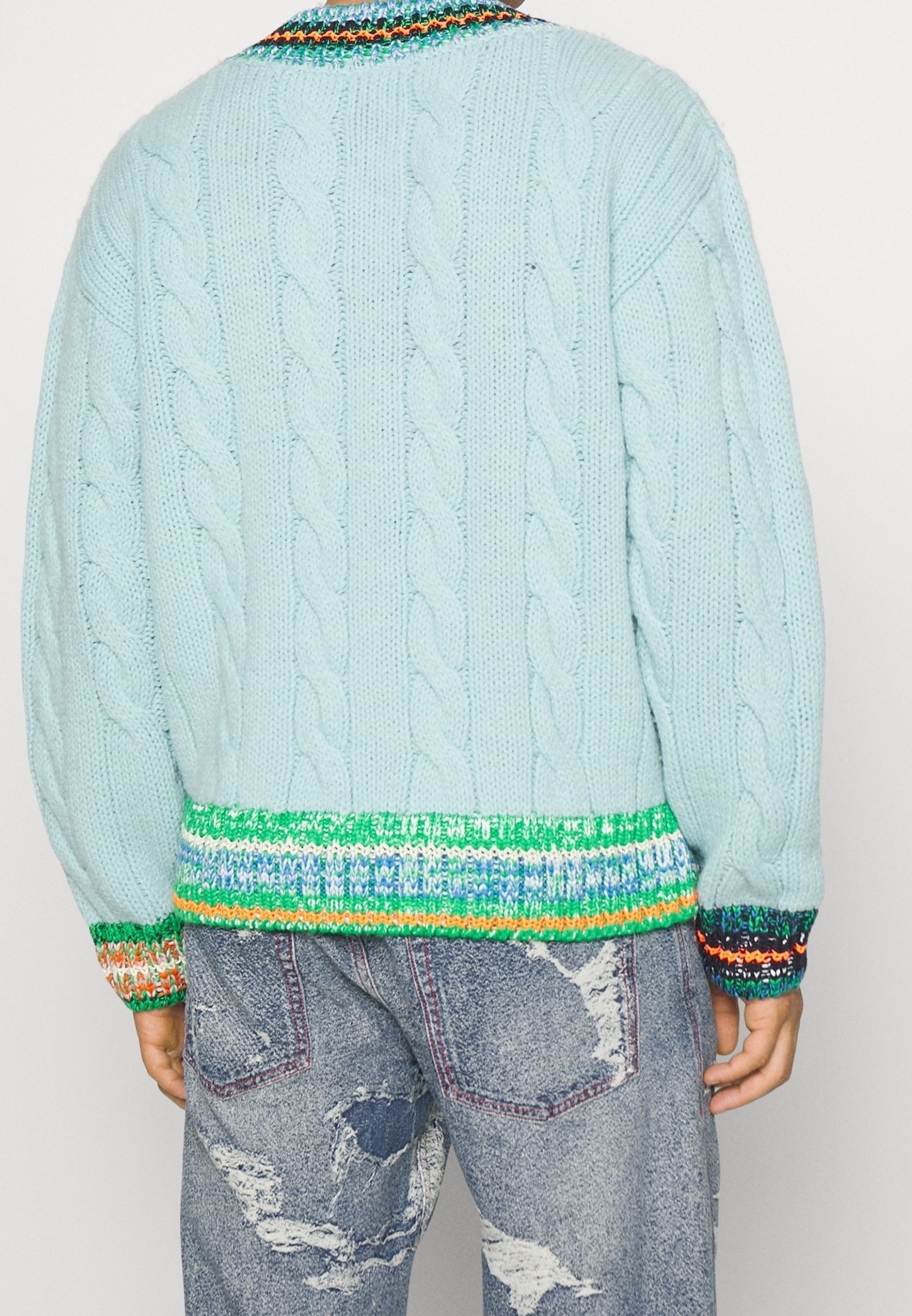 Lacoste trui - turquoise