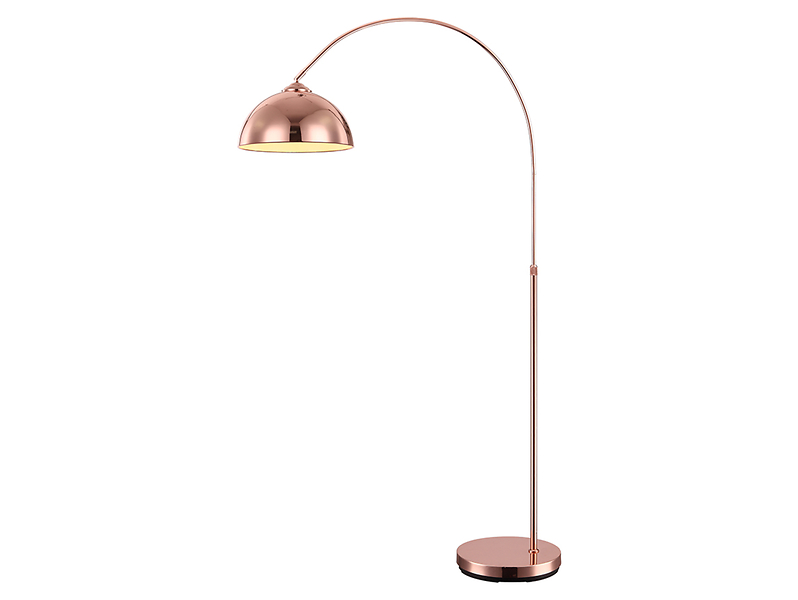 Lampa podłogowa Newcastle metalowa miedziana