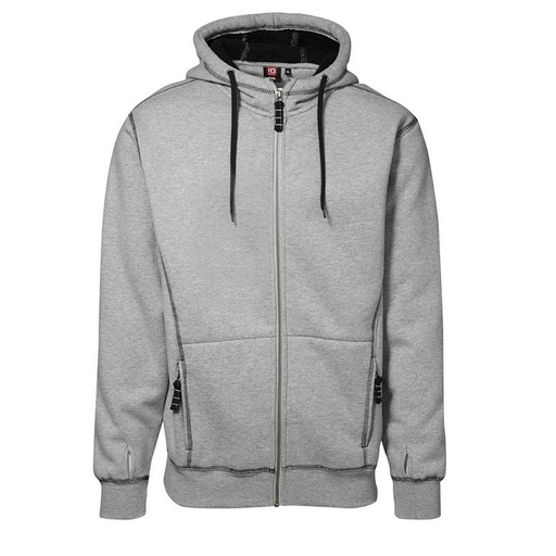 Loose Fit Jacket with Hood and Full Zip - Id