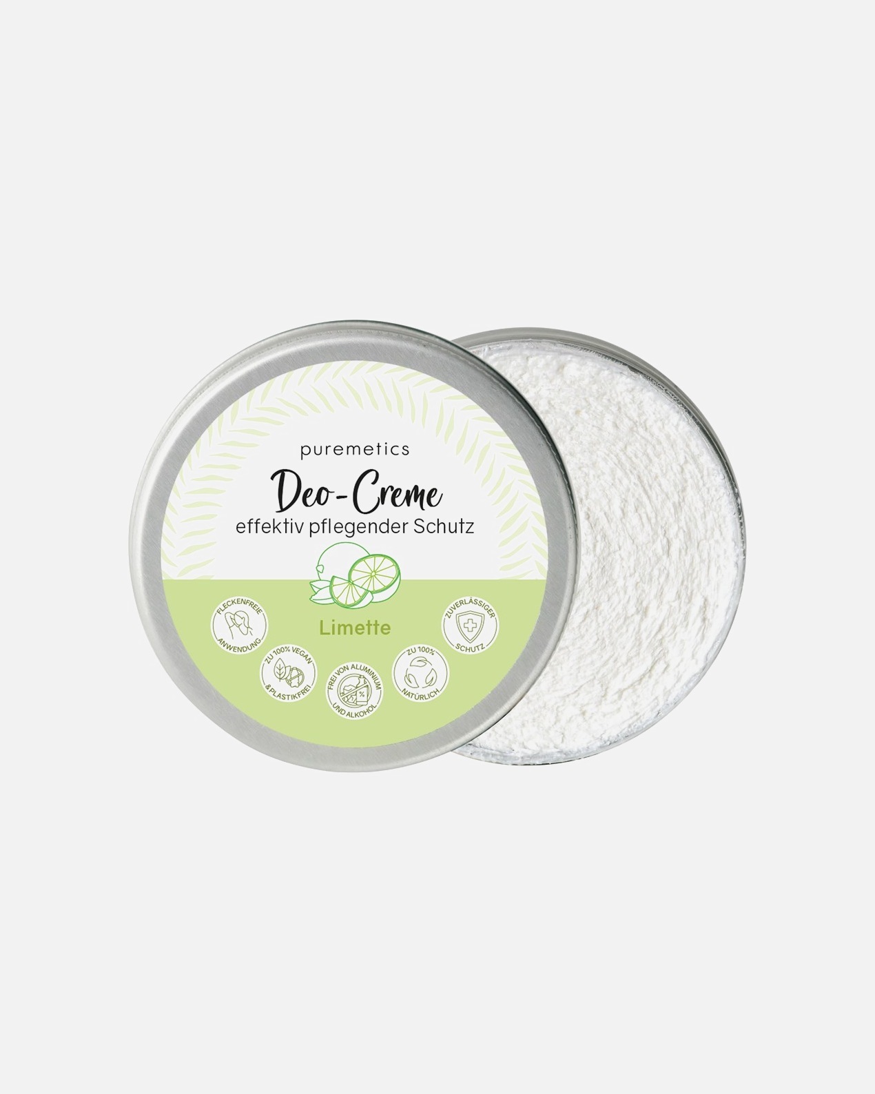 „Puremetics“ dezodorantas-kreminis su laimu - 45 g