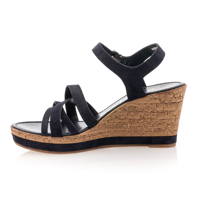 Sandalias azules para mujer / Zapatos de punta abierta