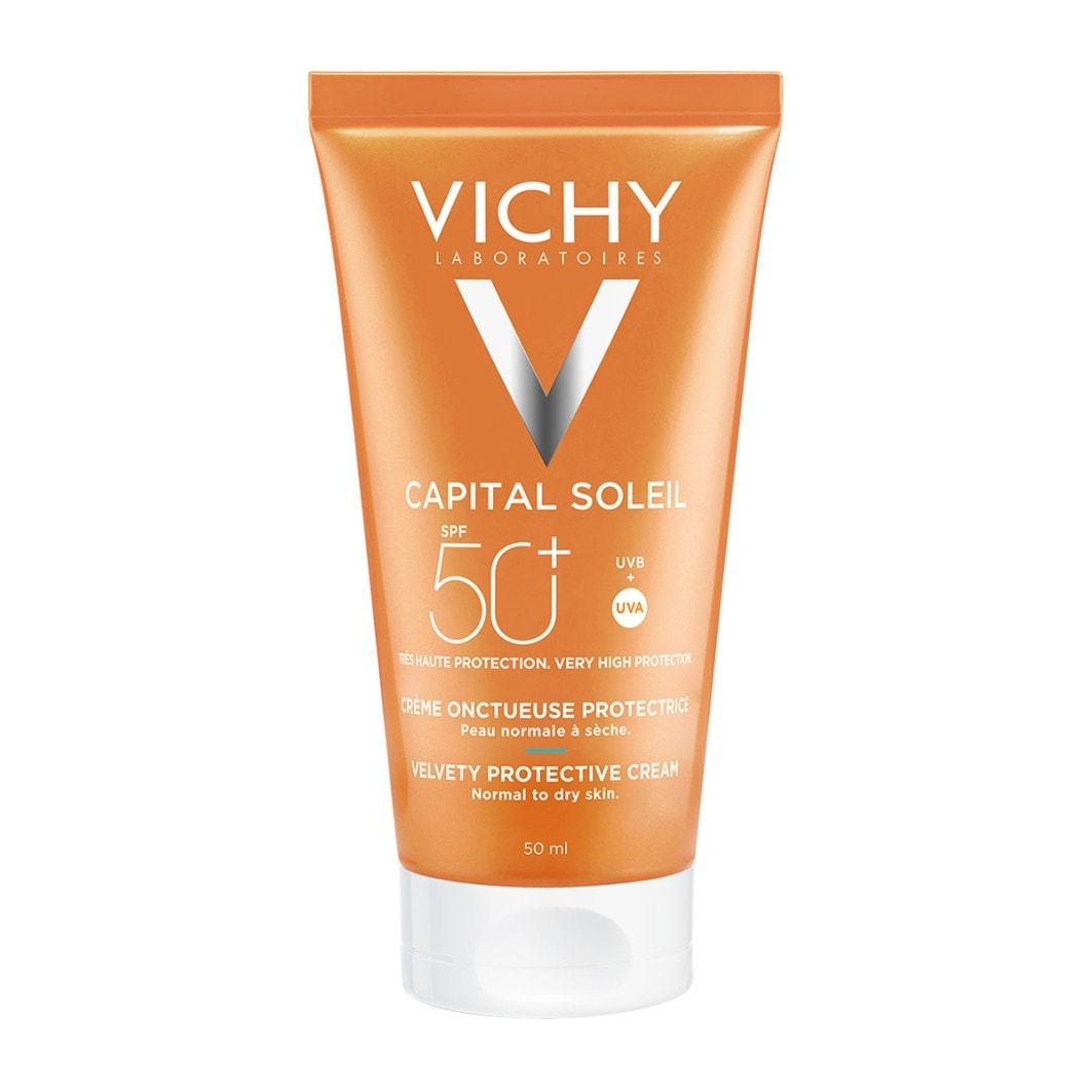 Vichy Ideal Soleil SPF 50+ Fløyelsmyk beskyttende solkrem - 50 ml