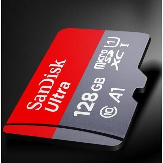 Tarjeta de memoria flash SanDisk Ultra de 128 GB microSD Clase 10