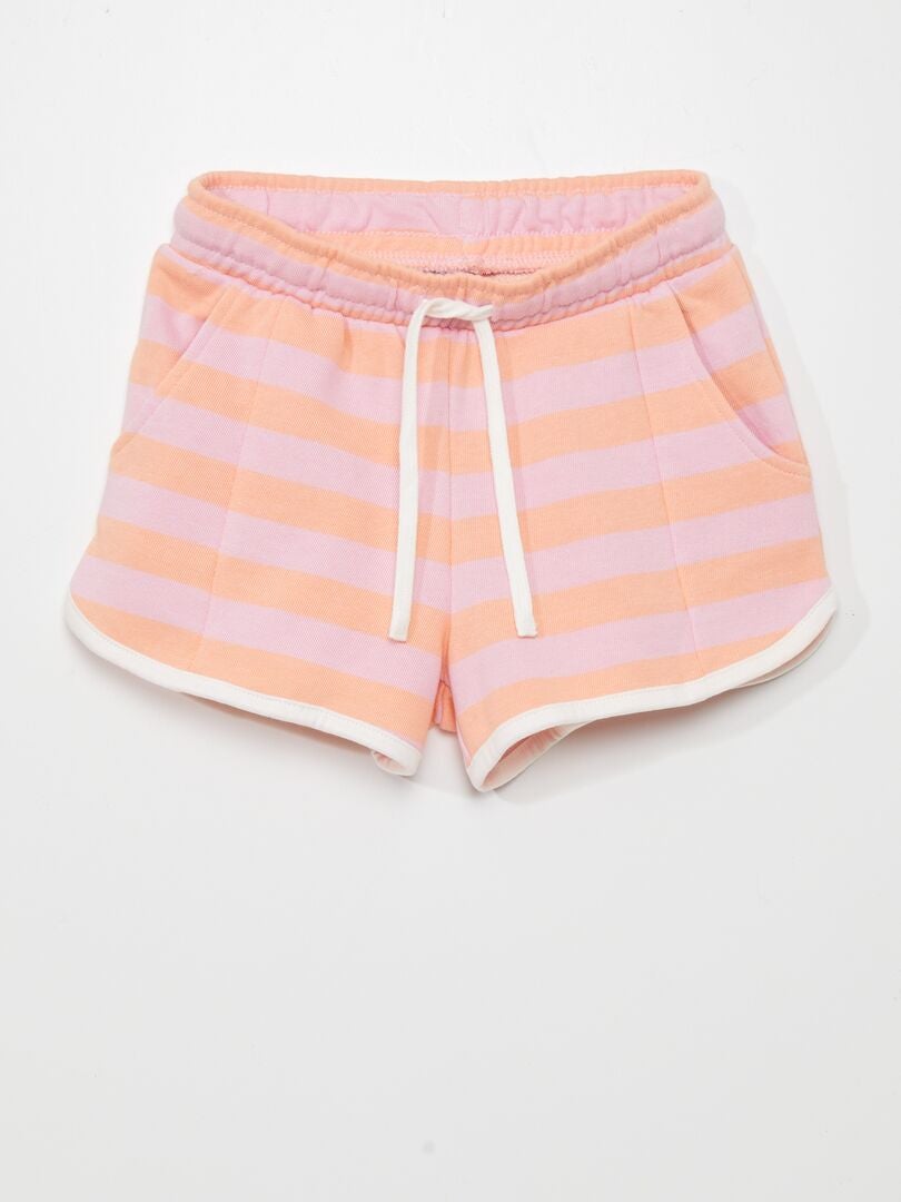 Franse badstof shorts - WIT
