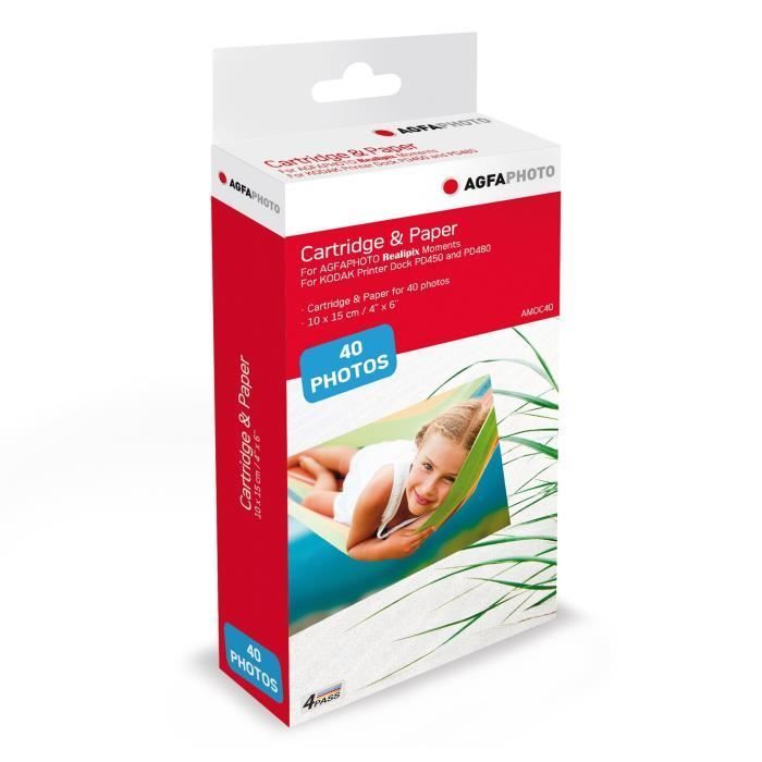 Agfa Sofortbildpapierkassette für AGFA Moment 4*6 (40 Blatt)