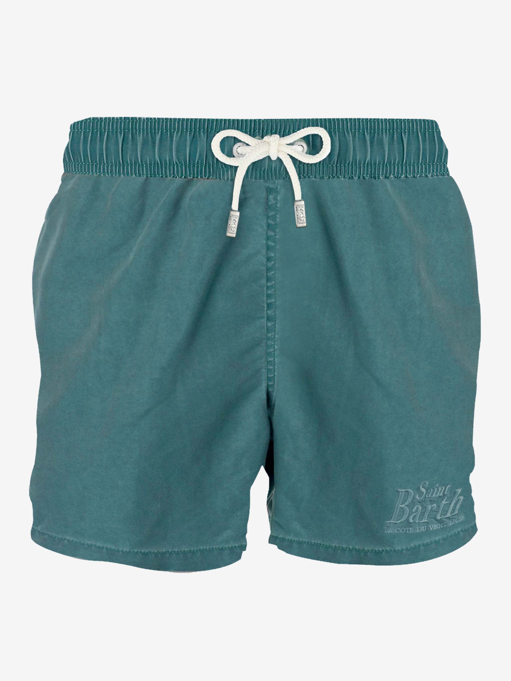 Maillot de bain homme vert d'eau