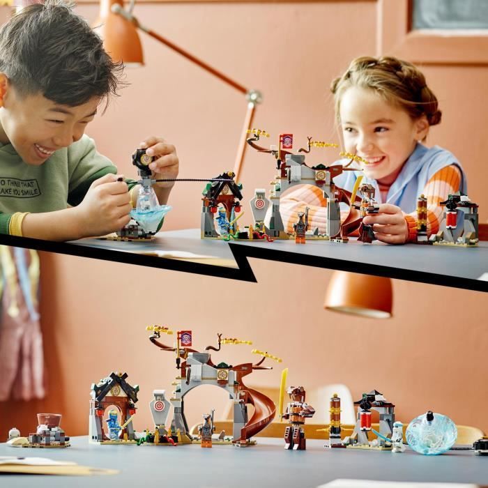 LEGO® 71764 Ninjago Le Centre D’Entraînement Ninja, Toupie Jouet Pour les Enfants Avec les Minifigures Zane & Jay