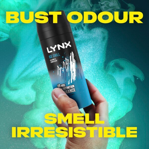 Deodorant Lynx Body Spray Aerosol Ice Chill 150ml