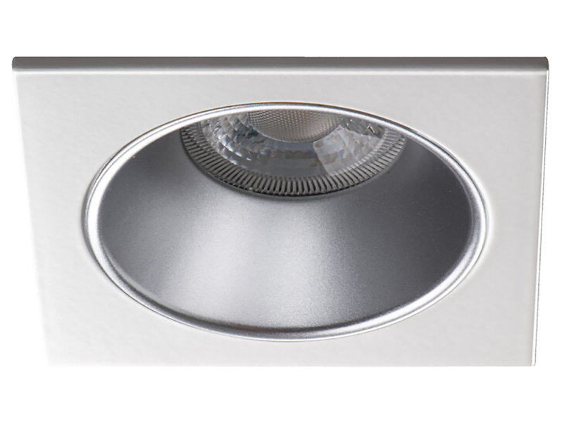 Lampa sufitowa wpuszczana Glozo aluminiowa biała