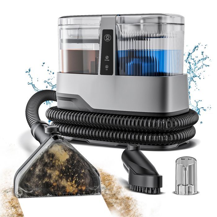 Lavamoquette e spazzolone per divani - 17 kPa, con serbatoio da 1200 ml, ideale per poltrone, materassi e auto - 600 W