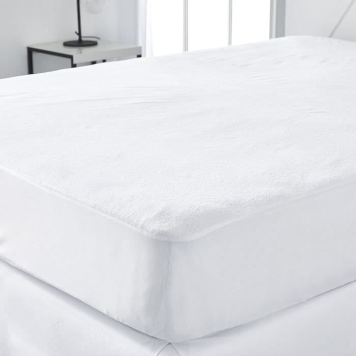 Protège matelas imperméable - TODAY - Essential - 140x190 cm - Blanc - Synthétique