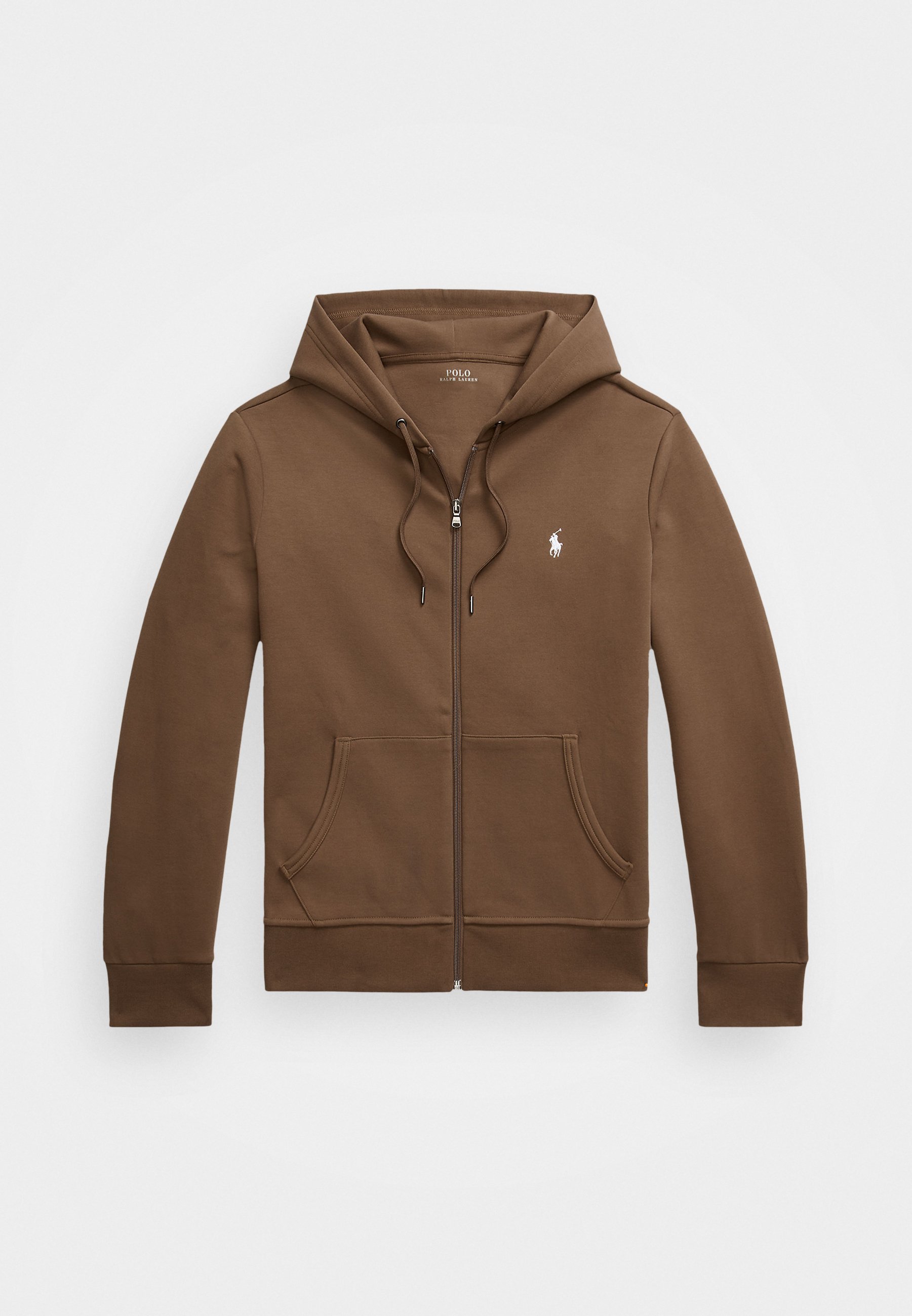 Polo Ralph Lauren Kapuzenpullover mit durchgehendem Reißverschluss – Kastanienbraun