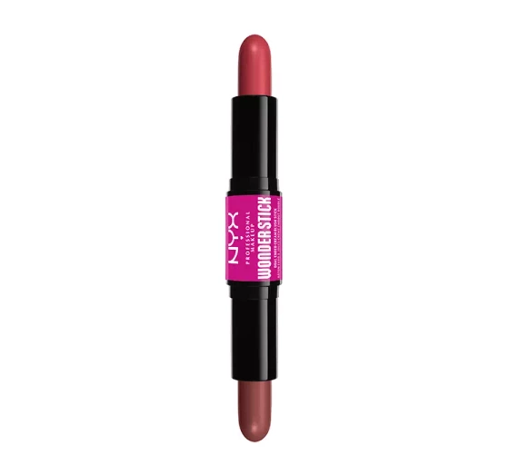 NYX Professional Makeup Wonder Stick dwustronny róż do policzków 03 Coral   Deep Peach 2 × 4 g