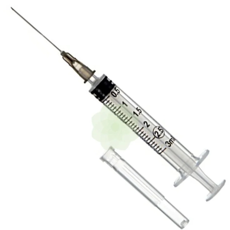 Seringa descartável estéril MED'S Meds Farmatexa 20 ml, com 2 agulhas.