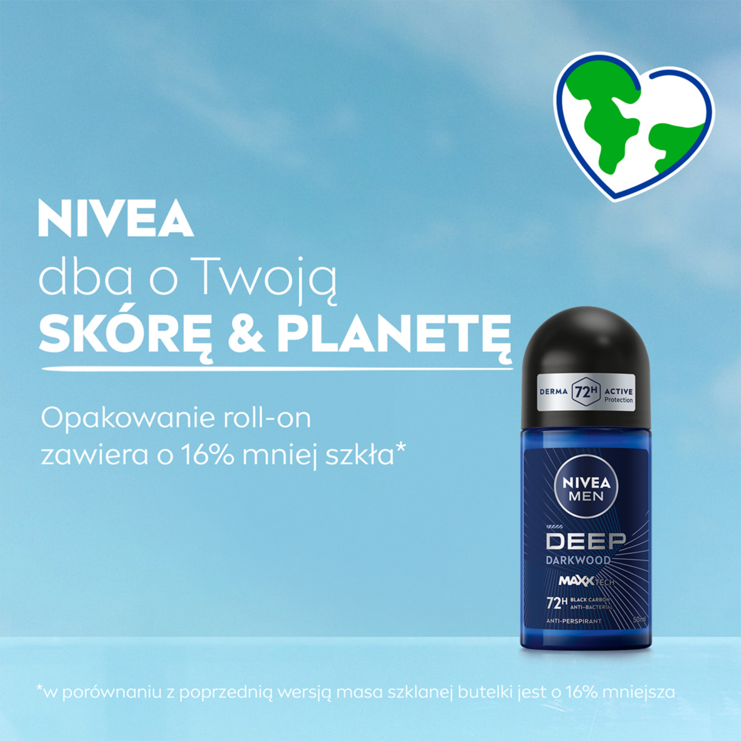 Nivea Men Antiperspirant Roll-on 50ml Deep Men