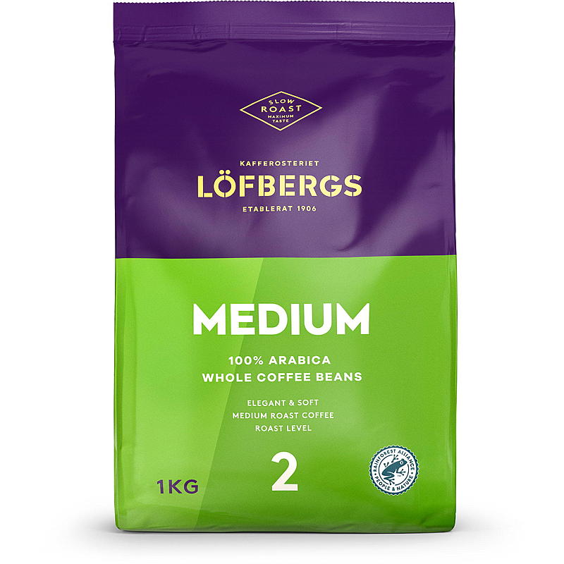 Löfbergs Caffè in grani 1 kg Löfbergs a tostatura media