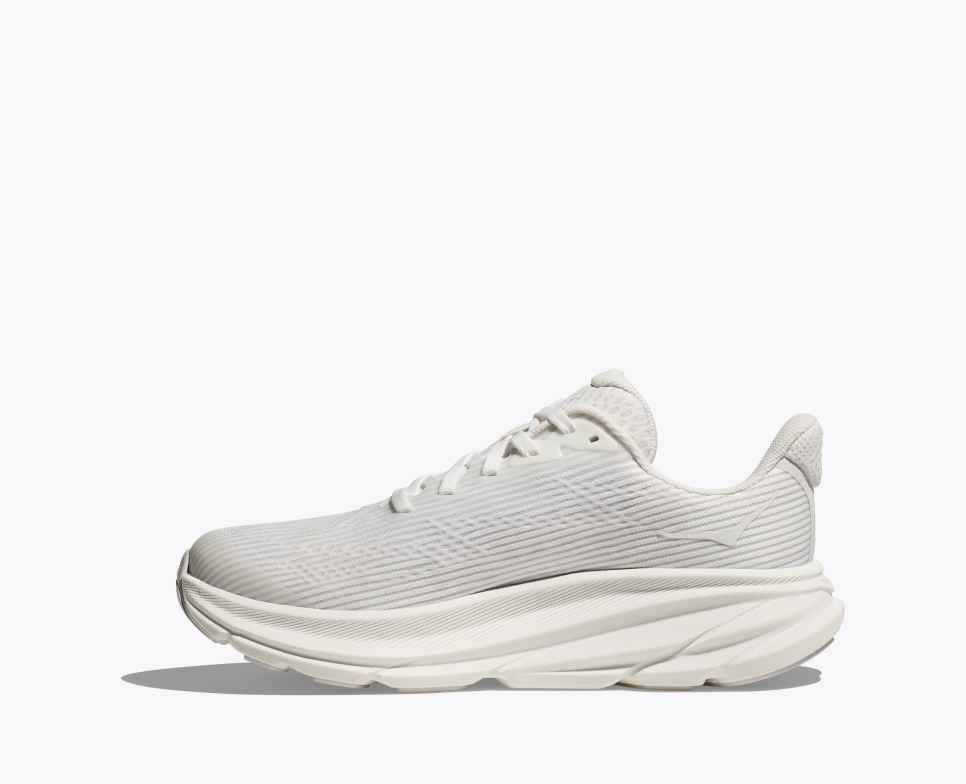 HOKA Clifton 9 Blanco / Escarcha