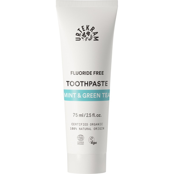 Pasta de dentes Urtekram Organic Mint com Chá Verde - 75ml