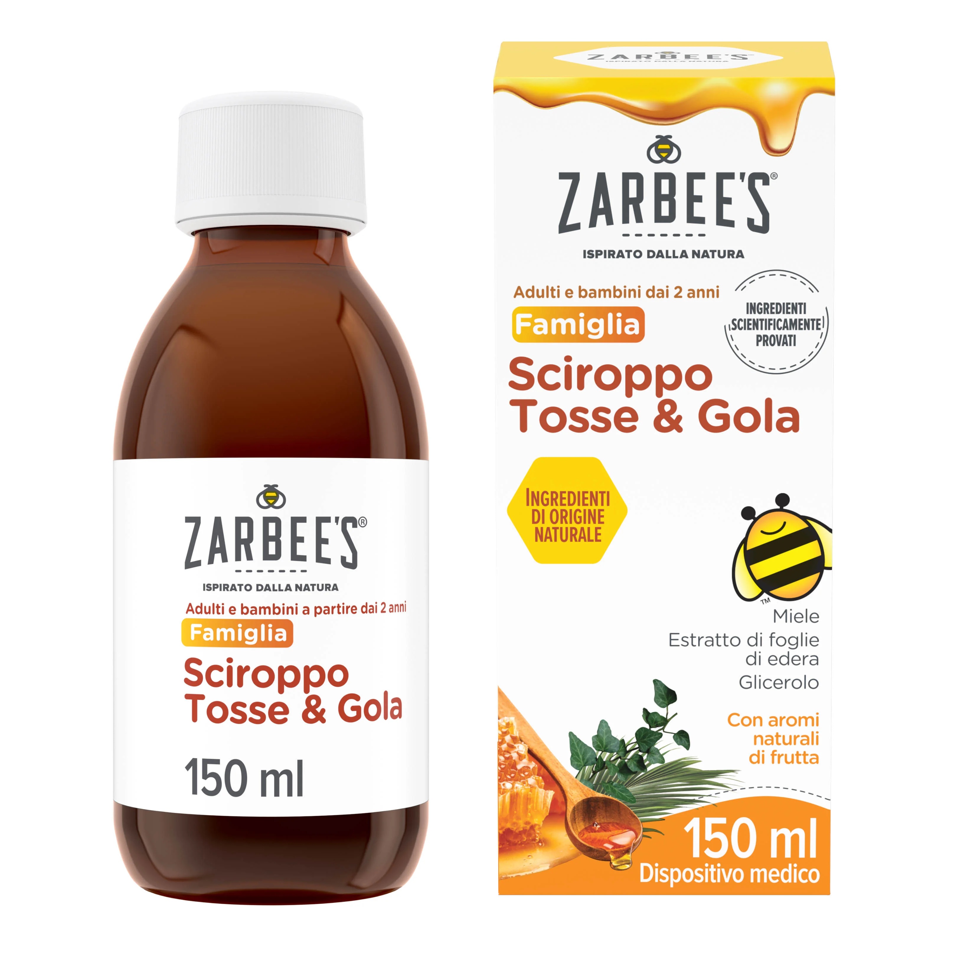 Zarbee's glutenvrije hoest- en keelsiroop