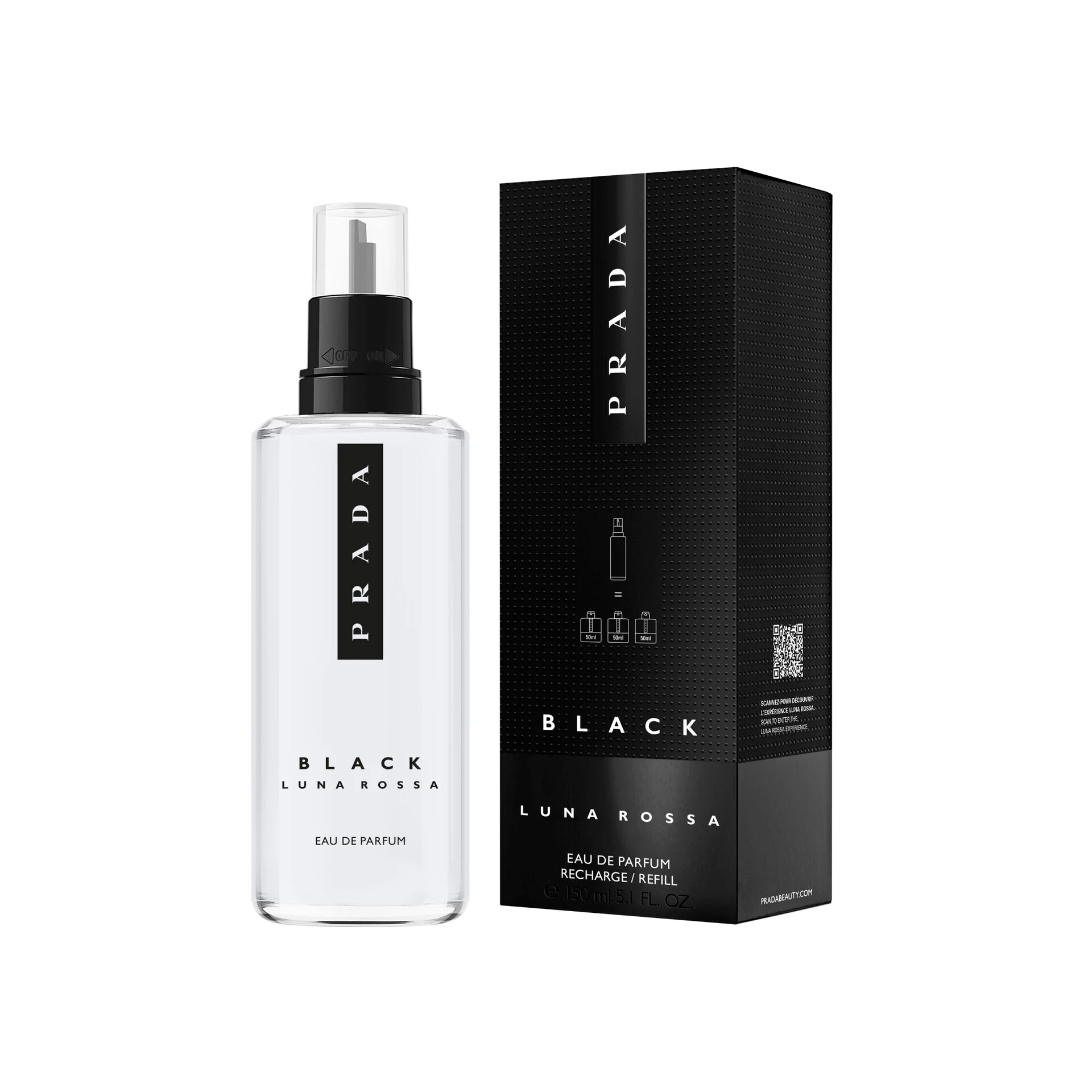 Luna Rossa Black Refill 150 ml - Prada