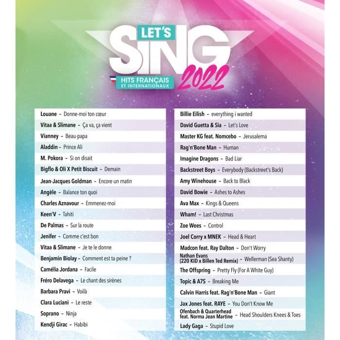 Let's Sing 2022 - 2 Mics Jeu Xbox Series X