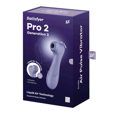 Satisfyer Clitoral Vibrator Pro 2. generasjon 3 lilla 1 enhet 1 enhet