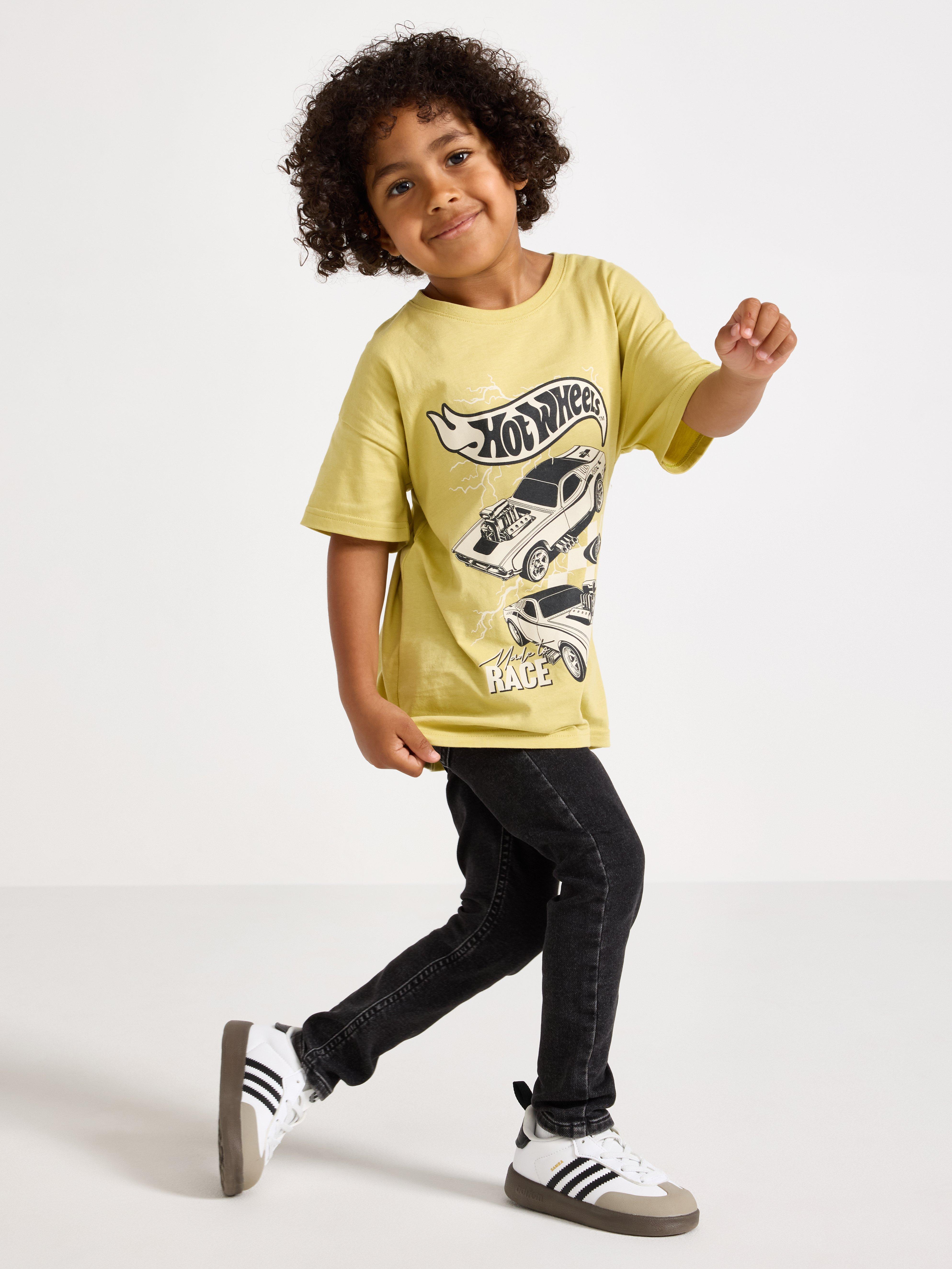 Camiseta Hot Wheels Verde Claro Acinzentado