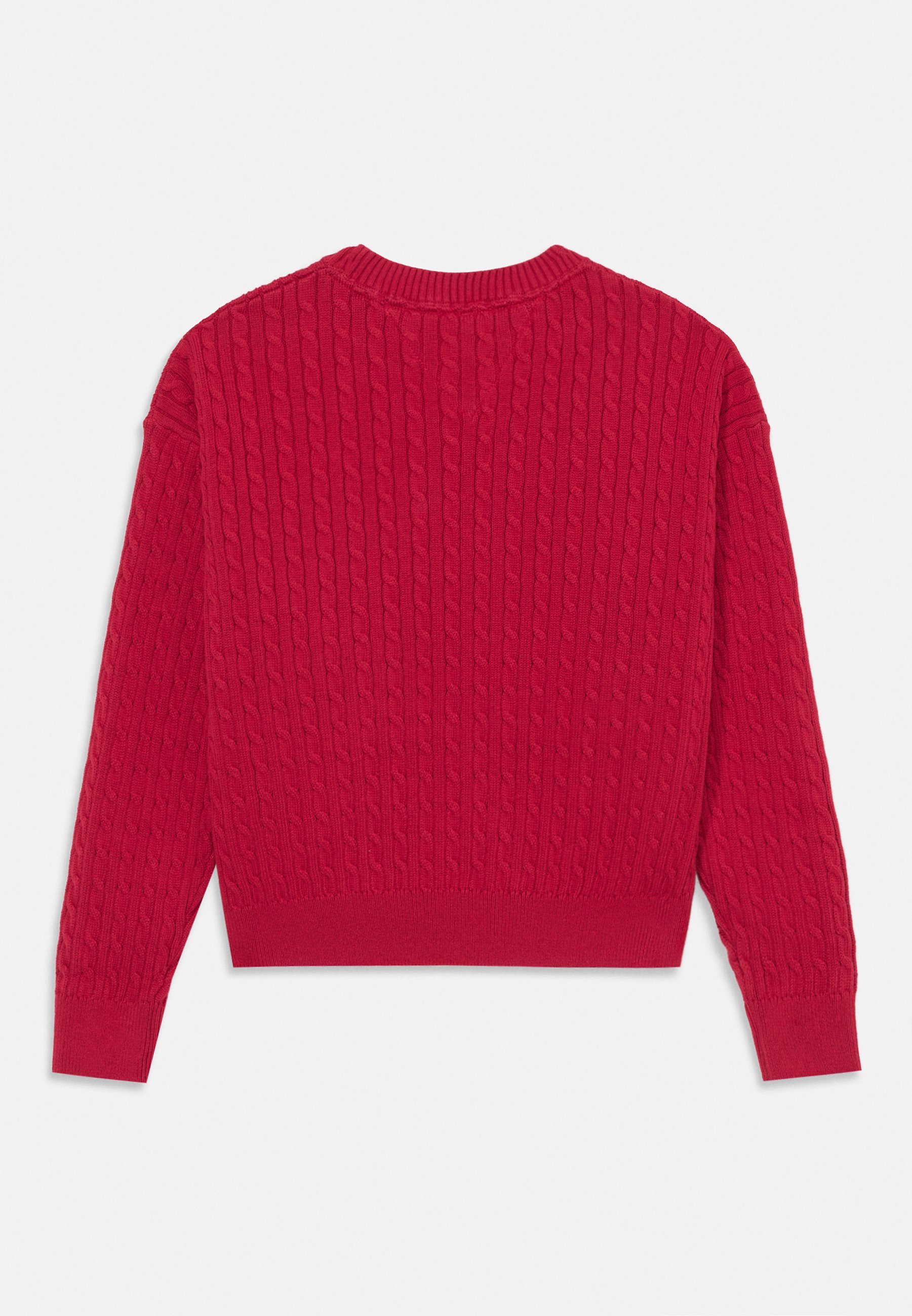 Tommy Hilfiger kabeltrui - trui - robijnrood