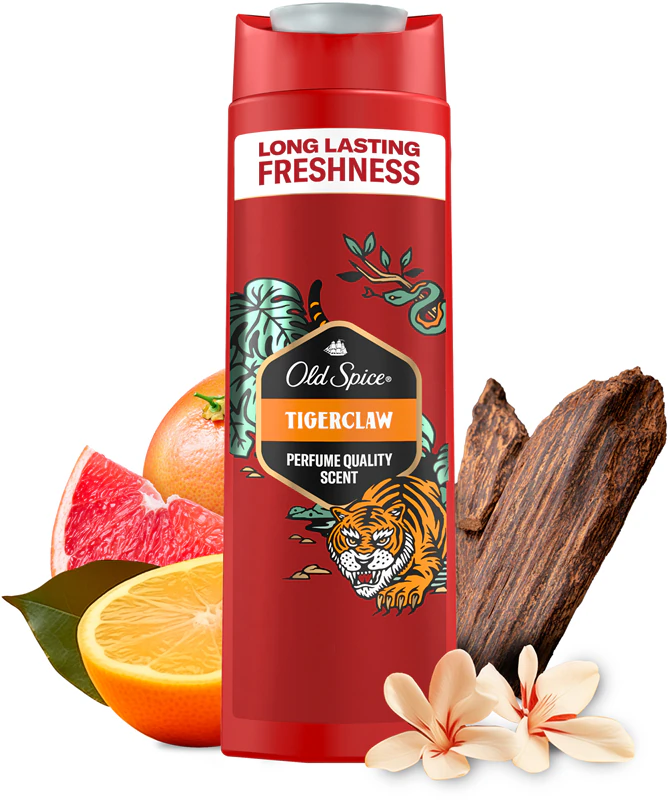 Old Spice Tigerclaw Duschgel für Gesicht, Körper und Haare für Männer