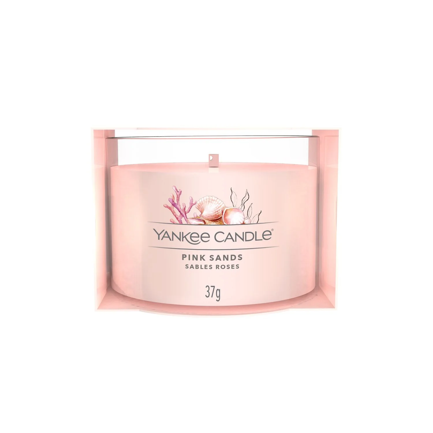 Filled Votive Candles Pink Sands - Candela Profumata