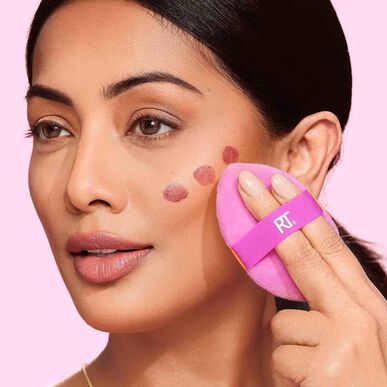 Real Techniques Miracle 2-in-1 Powder Puff Duo (Minerālu pūderpūveru duets) 1 gab.