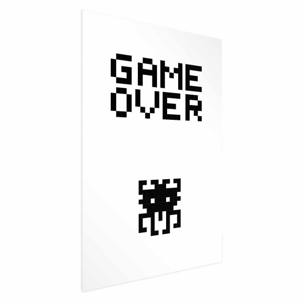 Plakat Game over 21x30 cm