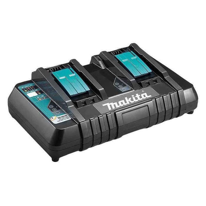 Pack 2 batteries 18V 6Ah + Chargeur double DC18RD + Coffret Makpac | 198077-8 - Makita