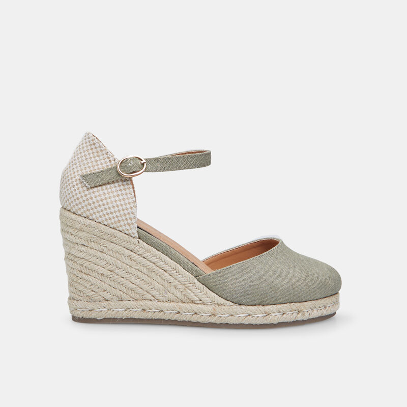 BATA espadrilles met sleehak van 8 cm voor dames