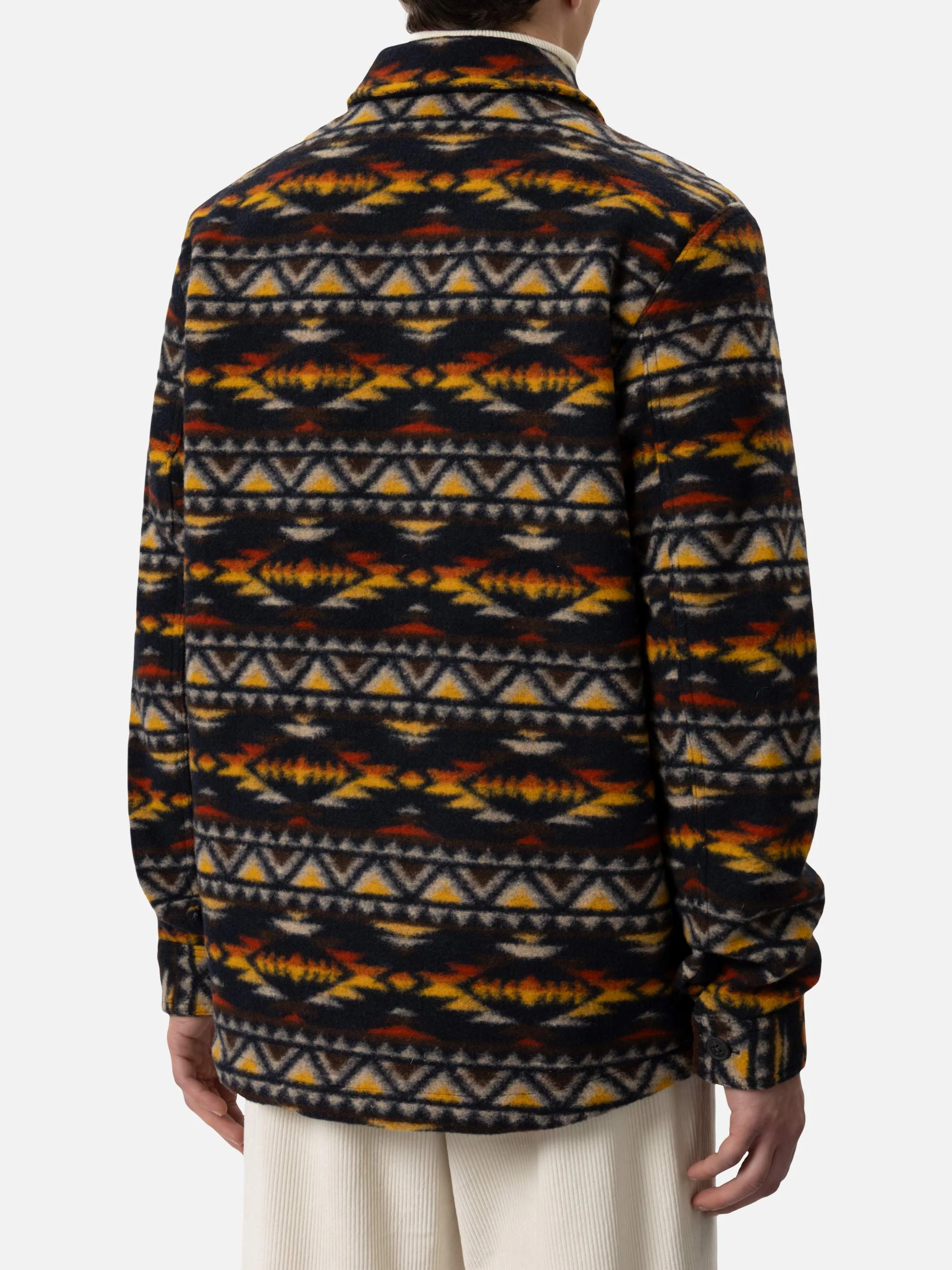 Sobrecamisa de mezcla de lana para hombre Landeck con estampado a cuadros Na