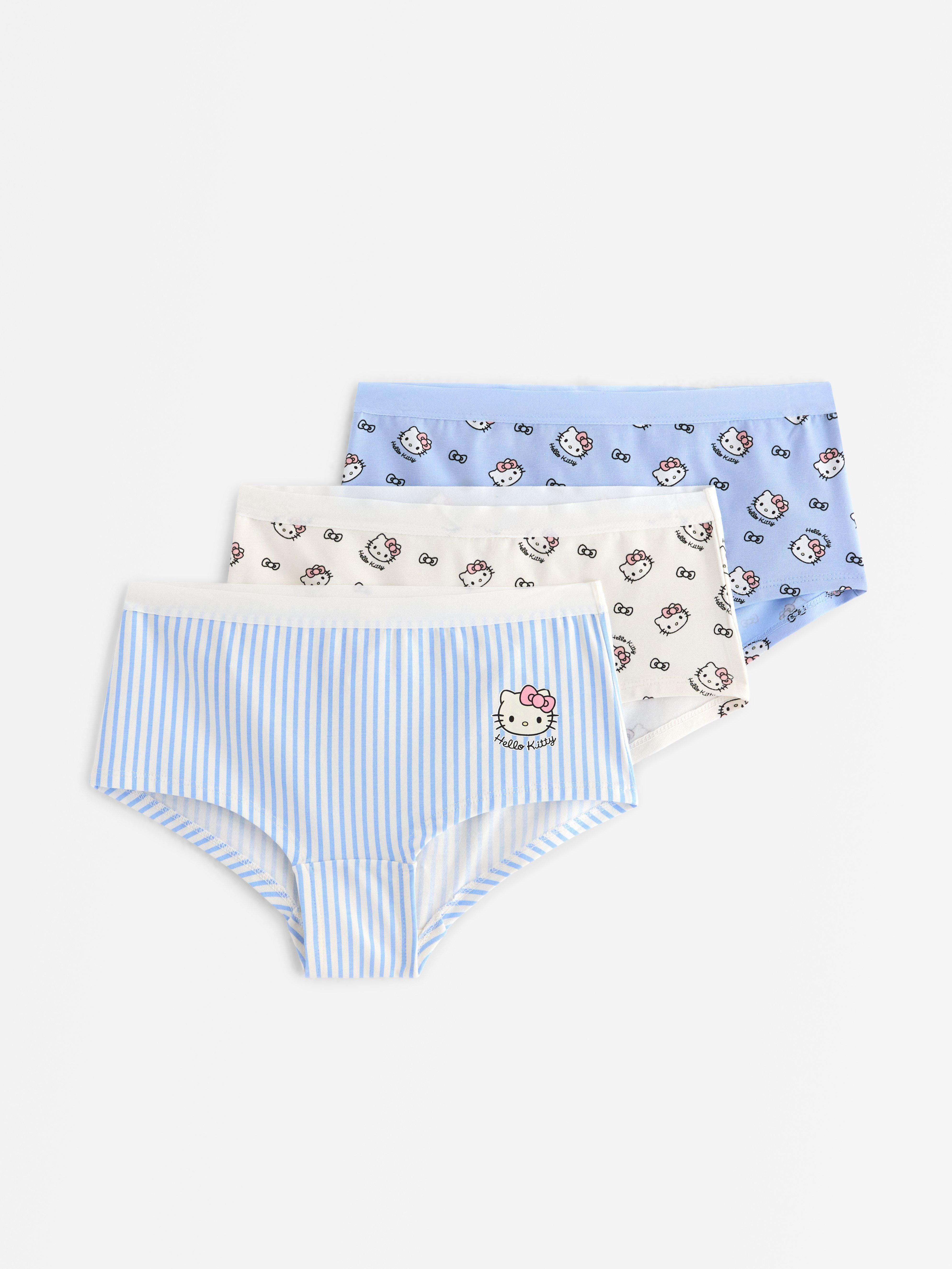 Paket od 3 Hello Kitty hipster hlače boje prljavo bijele