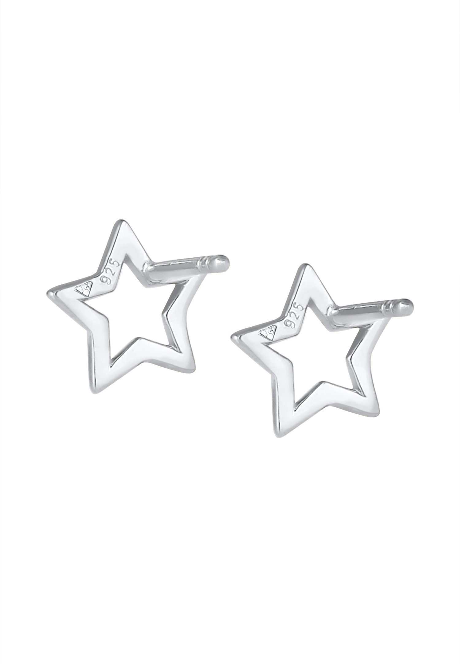 Elli Femme Motif Étoile Classique avec Émail en Argent Sterling 925