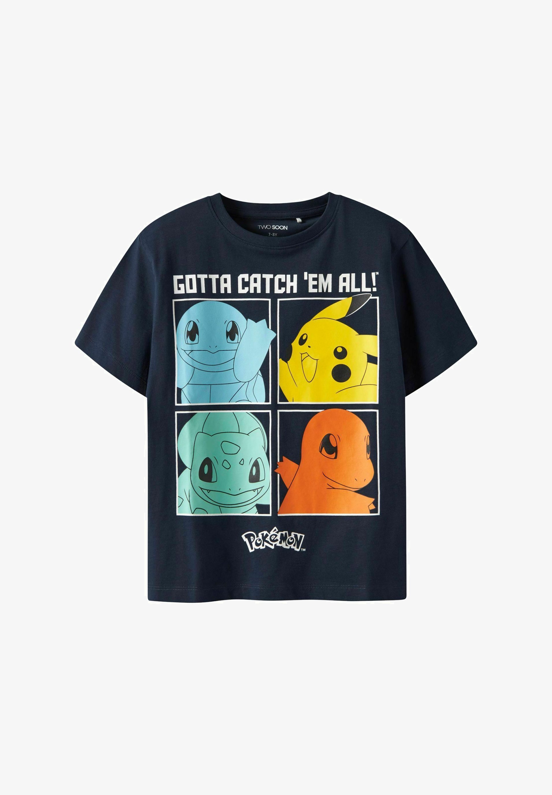 TWO SOON POKÉMON - Tričko s potiskem - navy blazer