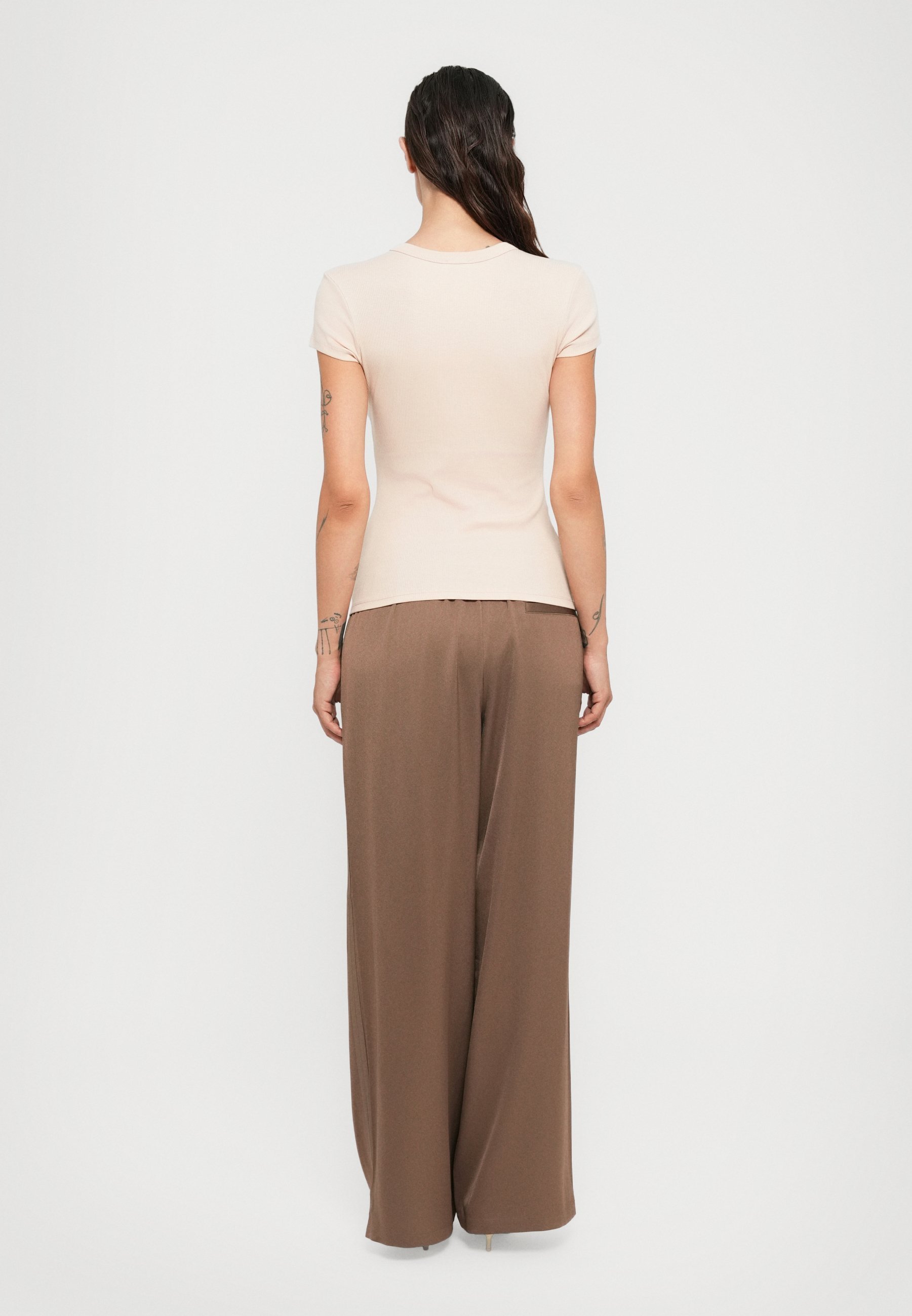 Filippa K FINE TEE - T-shirt basic - rosa cipria