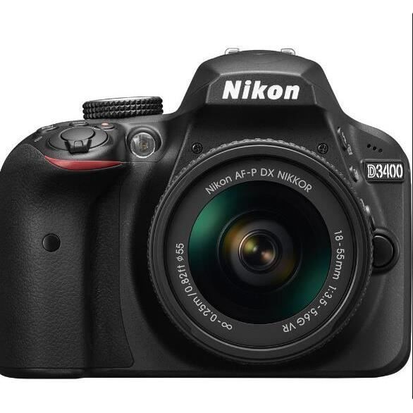 Appareil photo reflex Nikon D3400 Kit (AF-P 18-55 VR) noir - 24.2MP - Full HD 1080p - Bluetooth