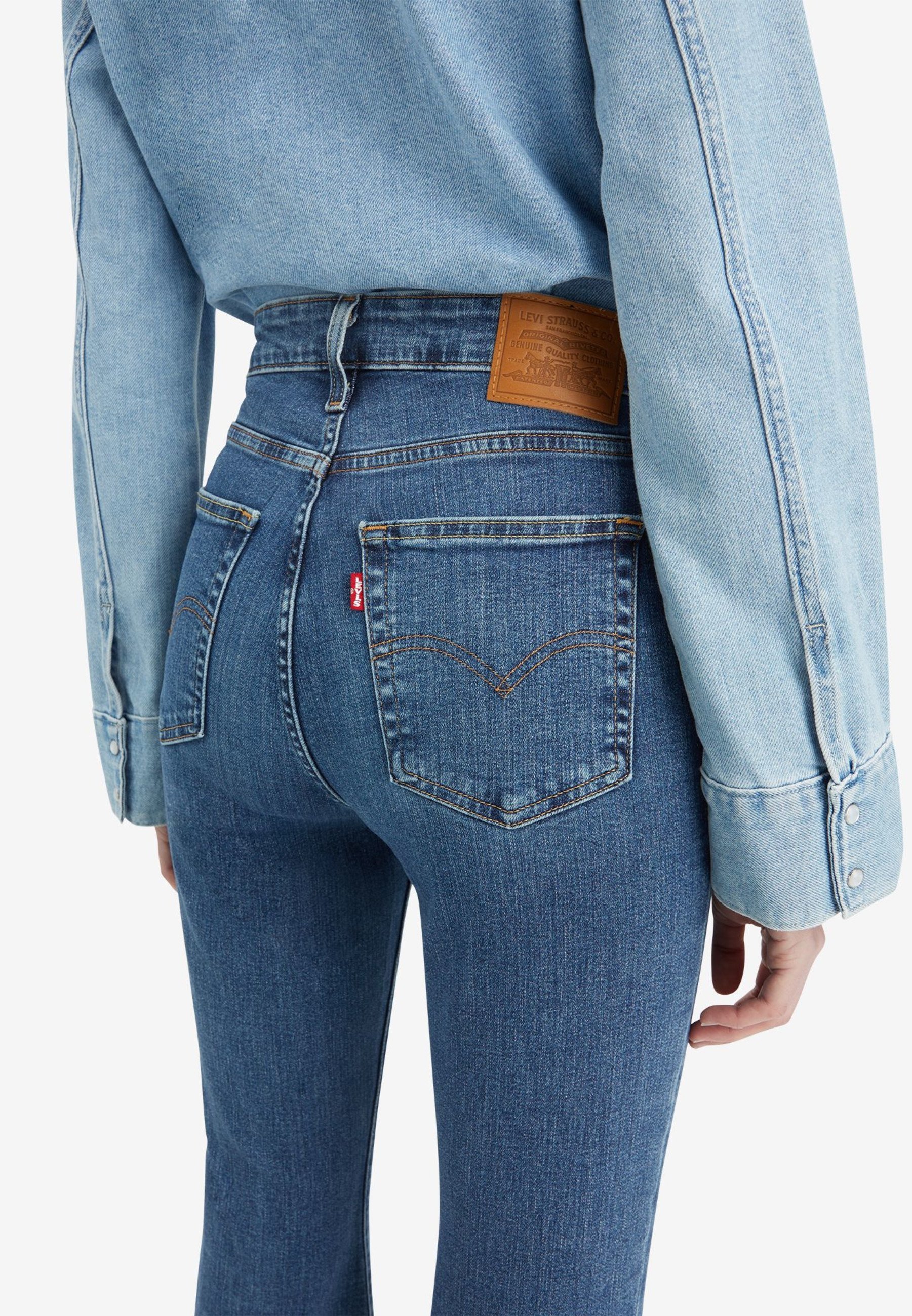 Levi's® 726™ FLARE - Jean évasé - Bleu vague mi-long