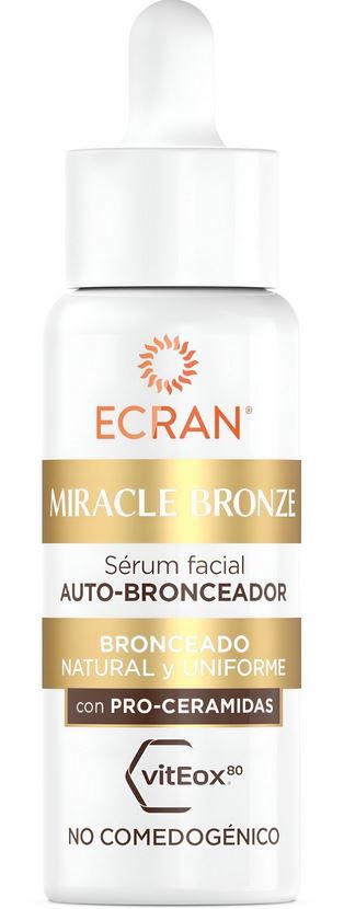 „Miracle Bronze“ savaiminio įdegio veido serumas Po deginimosi