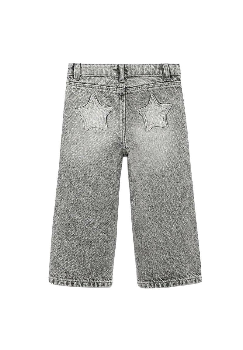 Mango Kids Relaxed fit jeans - grijze denim