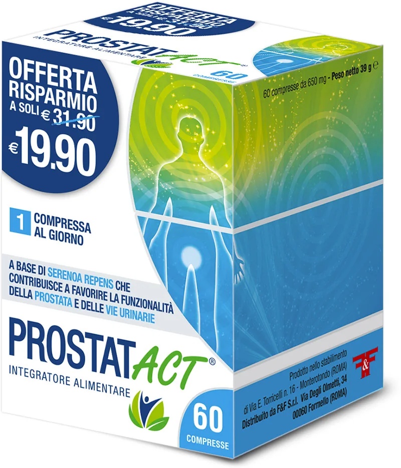 F&F ProstatAct 60 comprimés, complément alimentaire pour la prostate