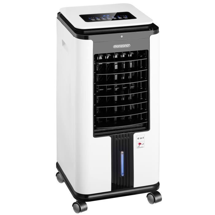 Rafraîchisseur d’air mobile 4en1 avec télécommande 3 vitesses Ventilateur ioniseur humidificateur purificateur d'air 7L